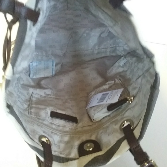 Michael Kors jet set zebra Brown Jacquard tote - Picture 4 of 4